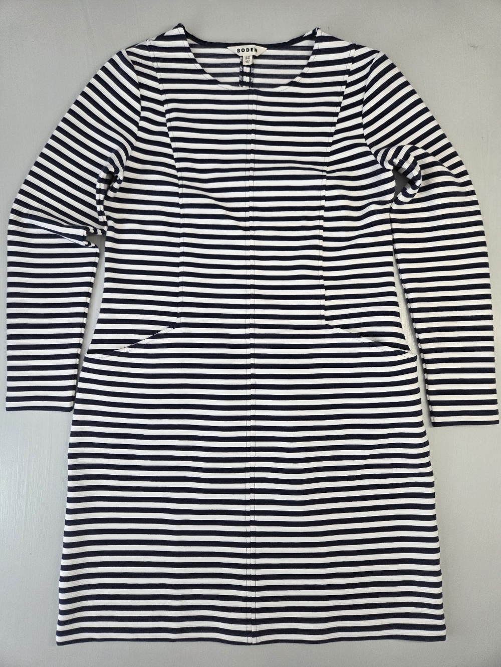 Boden Ellen Ottoman Striped Dress